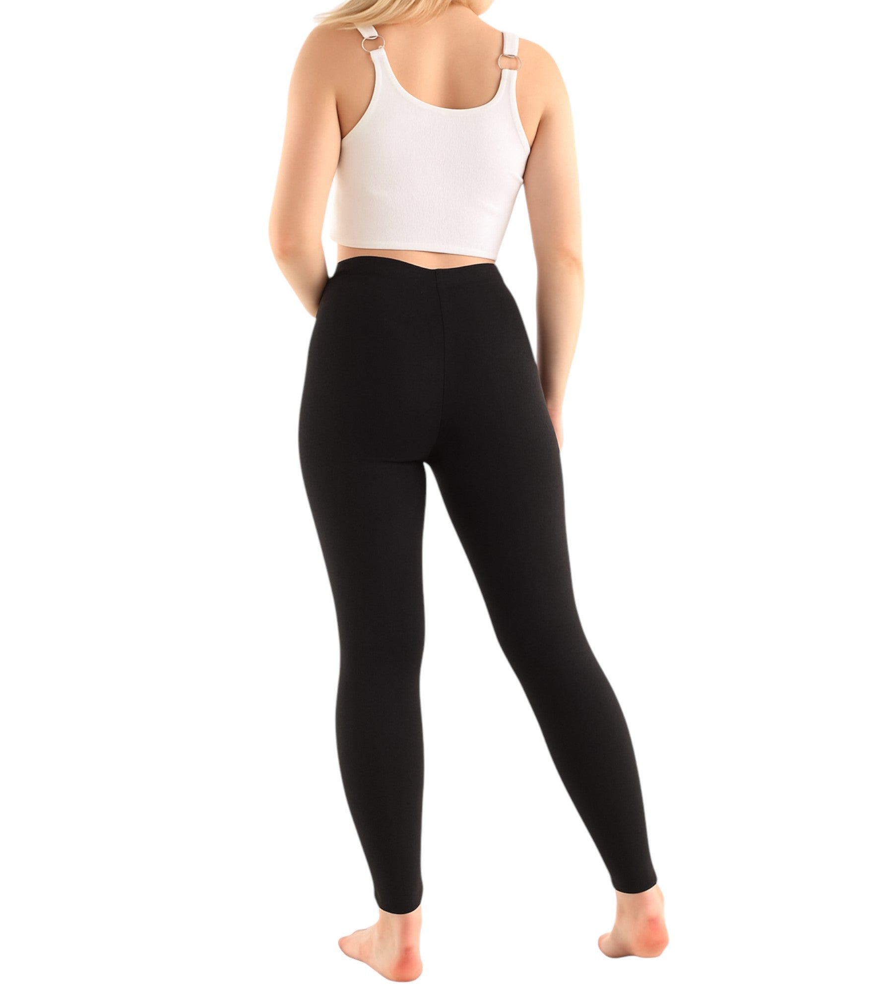 Thermoleggings Damen 3er Pack – Gefütterte lange Unterhose Schwarz Einheitsgröße schwarz