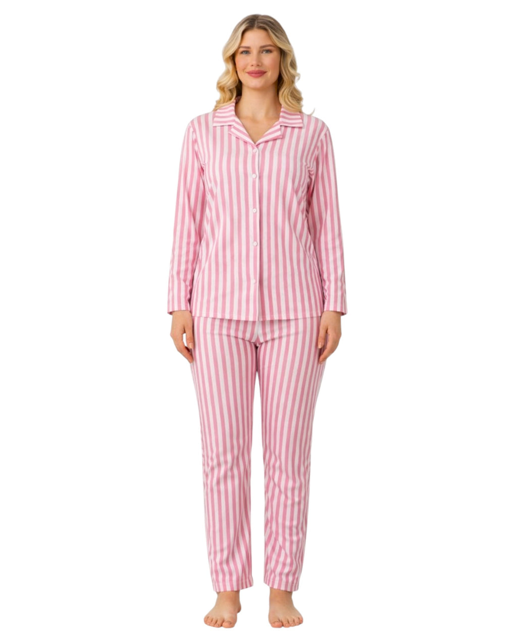 Pyjama – Damen Schlafanzug Hausanzug aus Velours, weich & elastisch