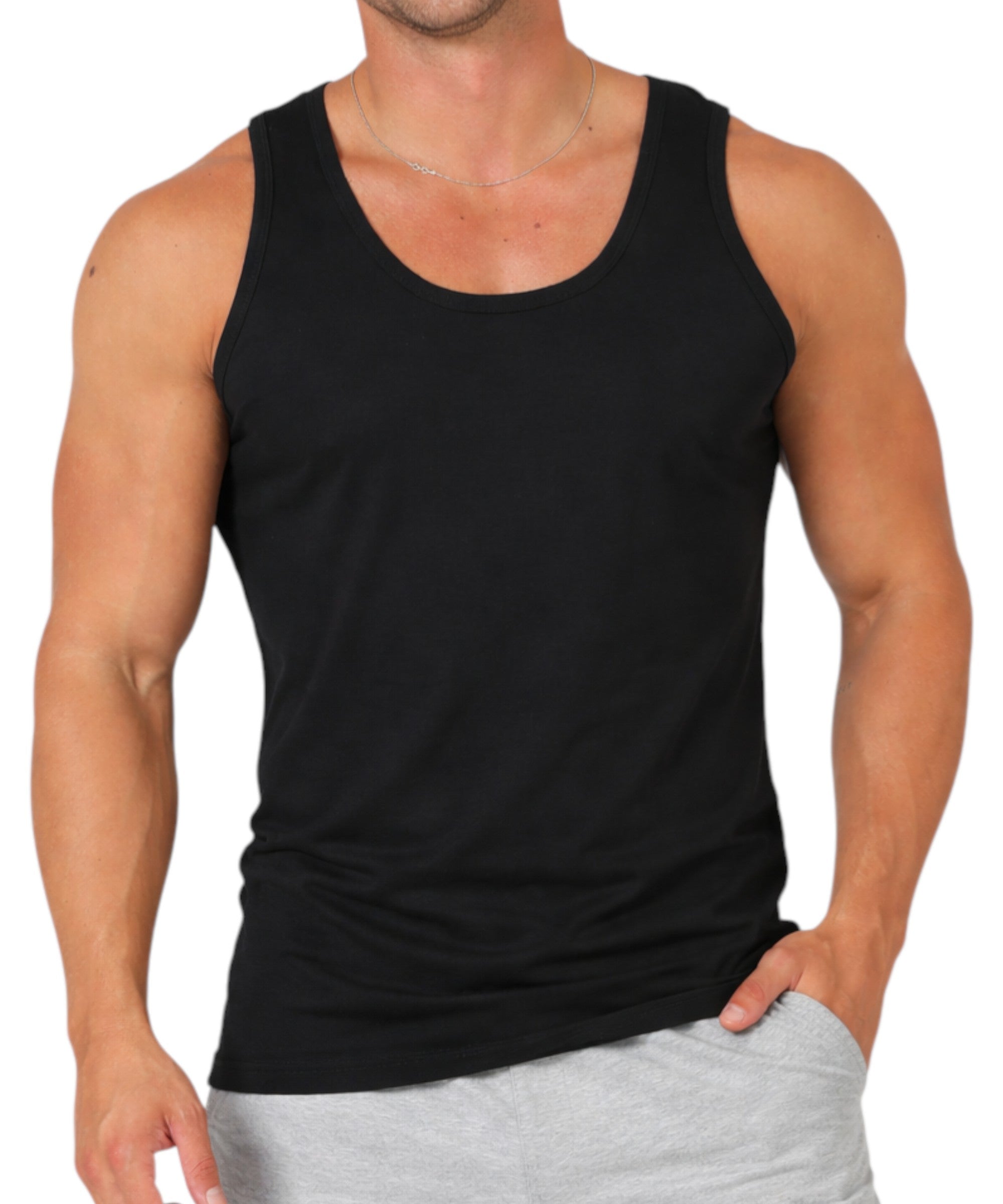 Unterhemd 6er-10er Pack Herren Unterhemden Tank Tops 100% Baumwolle S-4XL