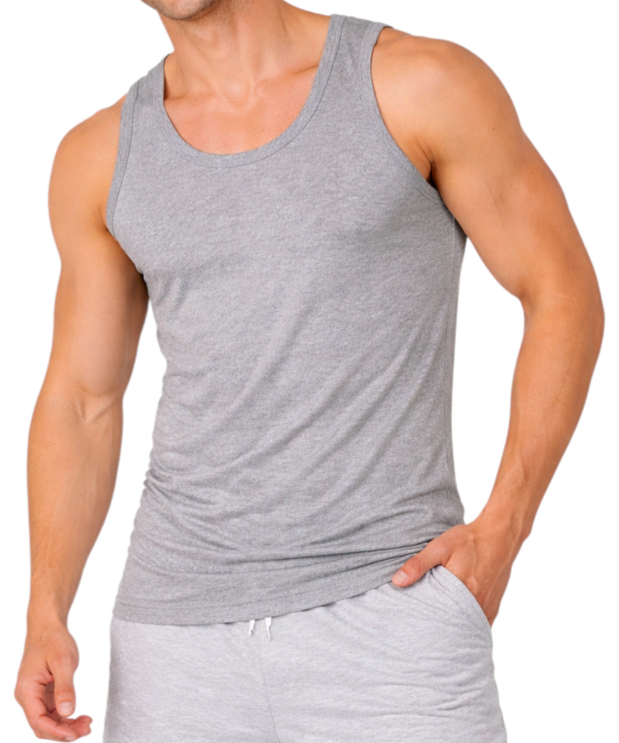Unterhemd 6er-10er Pack Herren Unterhemden Tank Tops 100% Baumwolle S-4XL