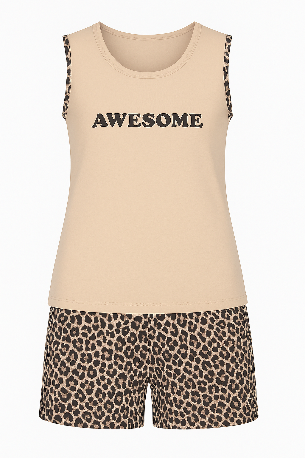 Pyjama Damen Hausanzug – Sommerlicher Schlafanzug mit Shorts & Shirt, 4 Designs