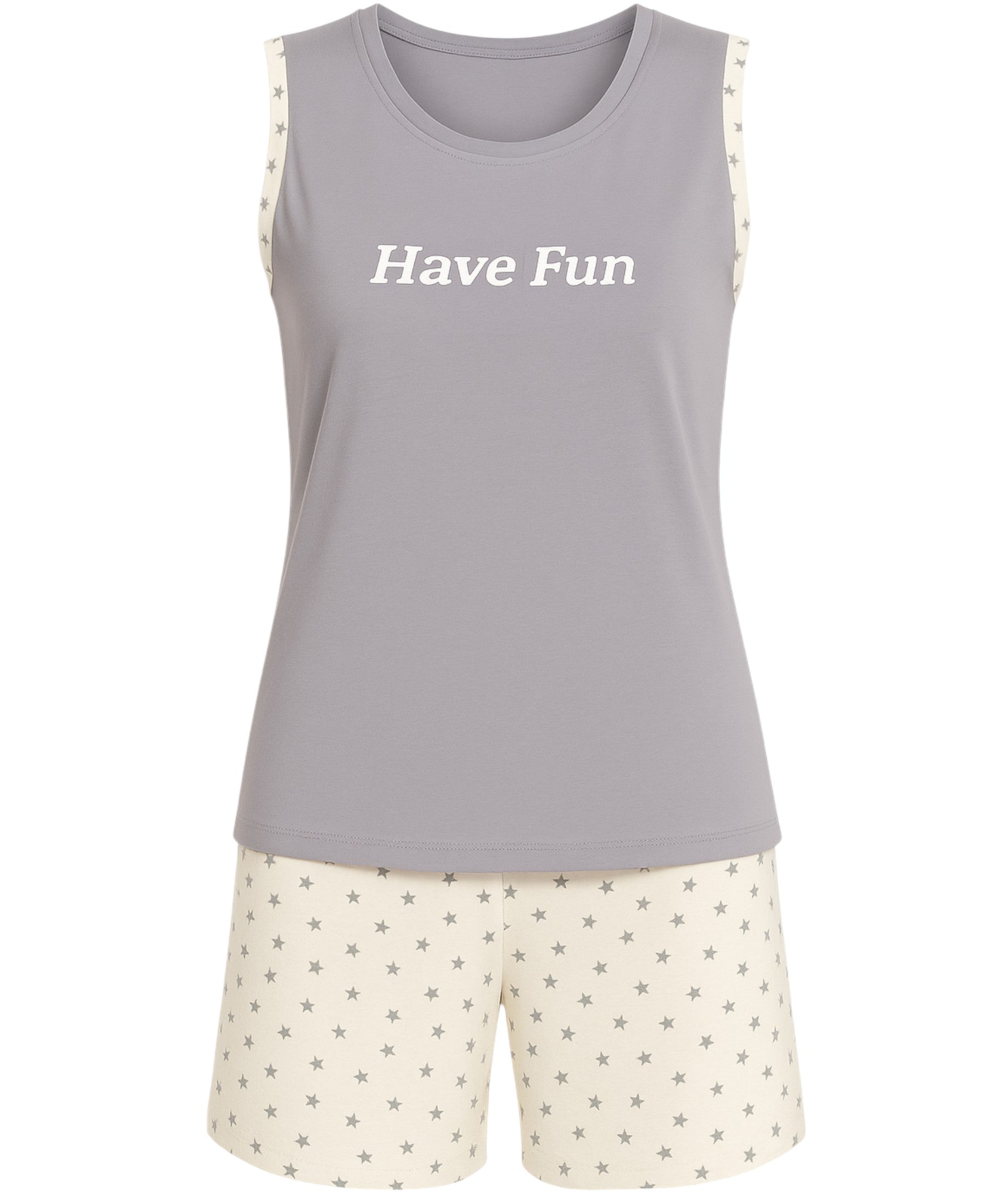 Pyjama Damen Hausanzug – Sommerlicher Schlafanzug mit Shorts & Shirt, 4 Designs