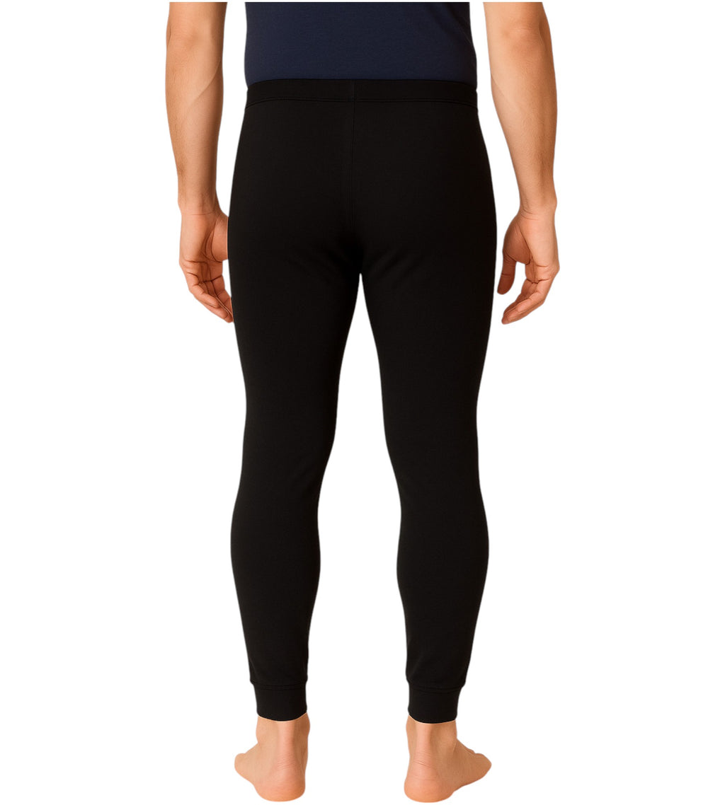 Thermoleggings Herren 3er Pack – Gefütterte lange Unterhose, Schwarz