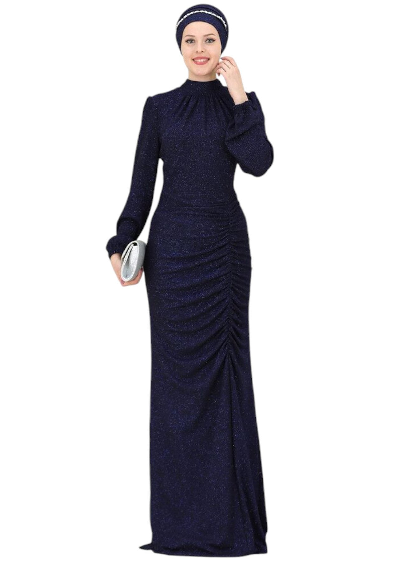 Abendkleid langärmliges Maxikleid Damen Abaya Kleid - Modest Fashion Abiye