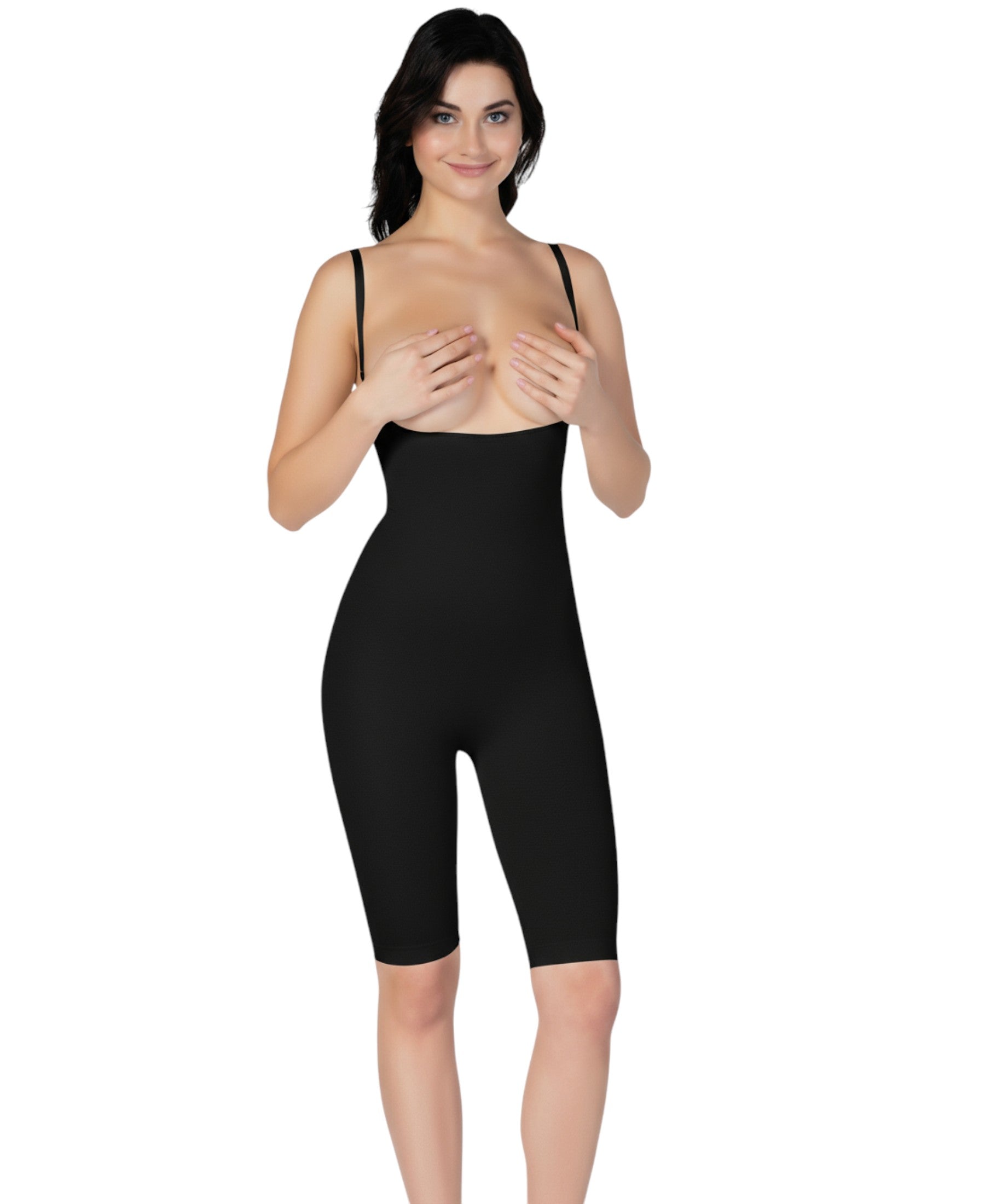 Miederhose – Figurformendes Ganzkörper-Mieder mit Trägern, Unterbrust Shapewear