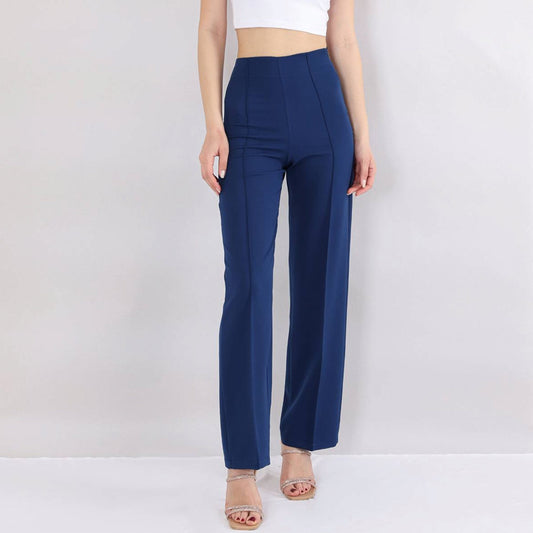 Bootcuthose Damen Hose Hochtailliert Krepphose - Elegante Büro- und Freizeithose