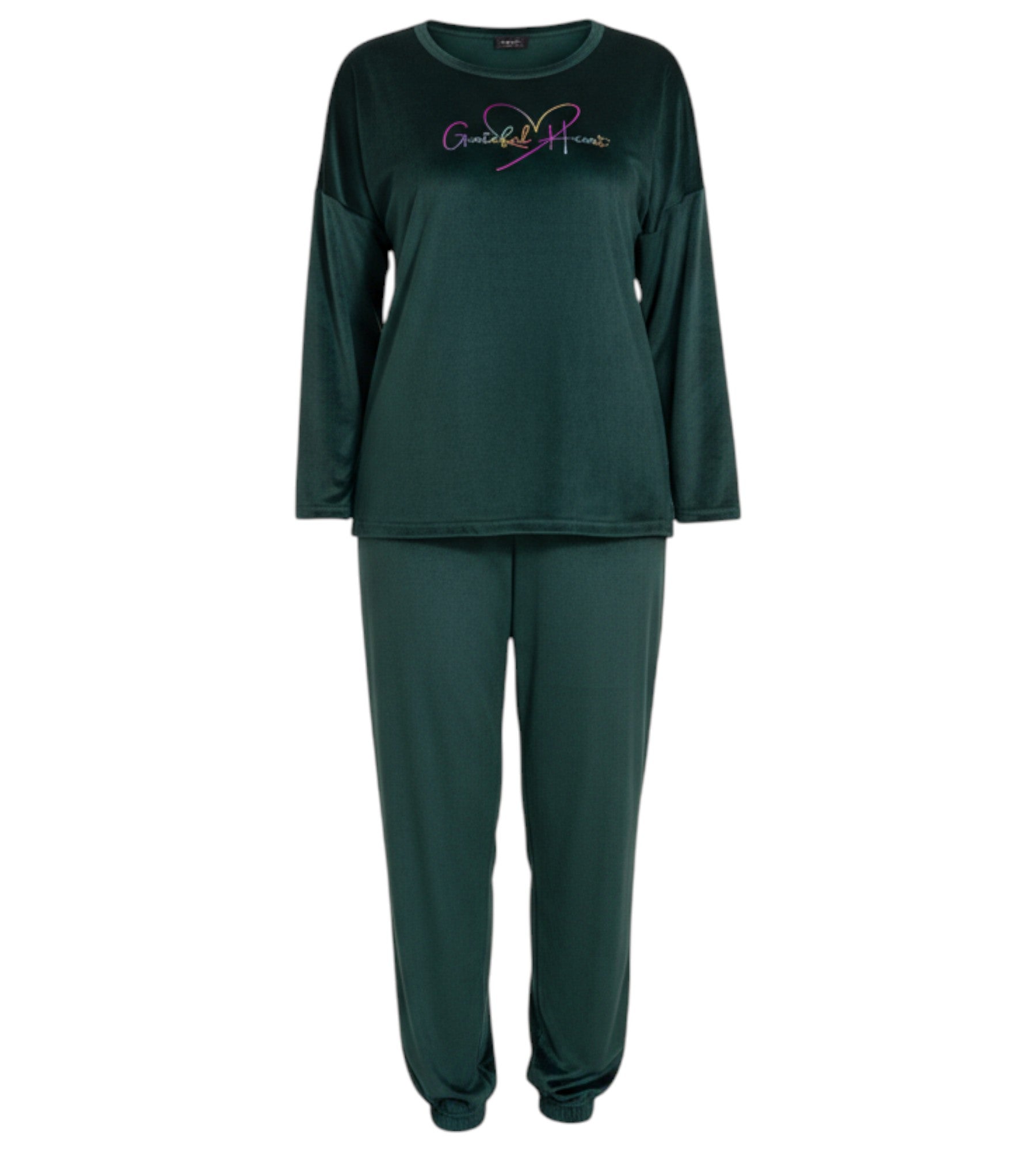 Schlafanzug Damen Hausanzug aus Samt - Pyjama Set für Herbst & Winter