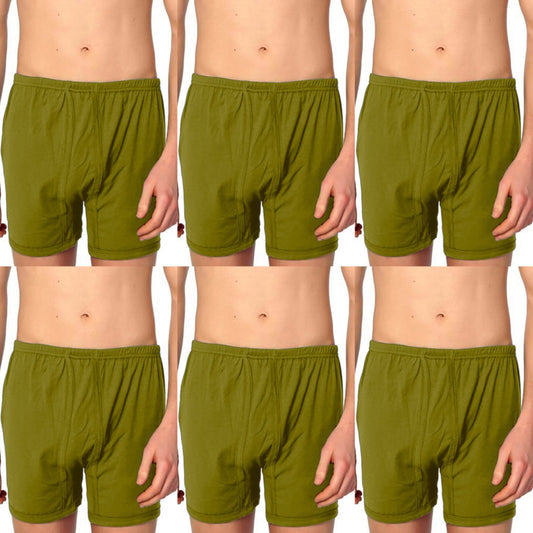 Langer Boxer Herren Boxershorts 6er Pack - 100% Baumwolle, Langbein & Lockerer Sitz