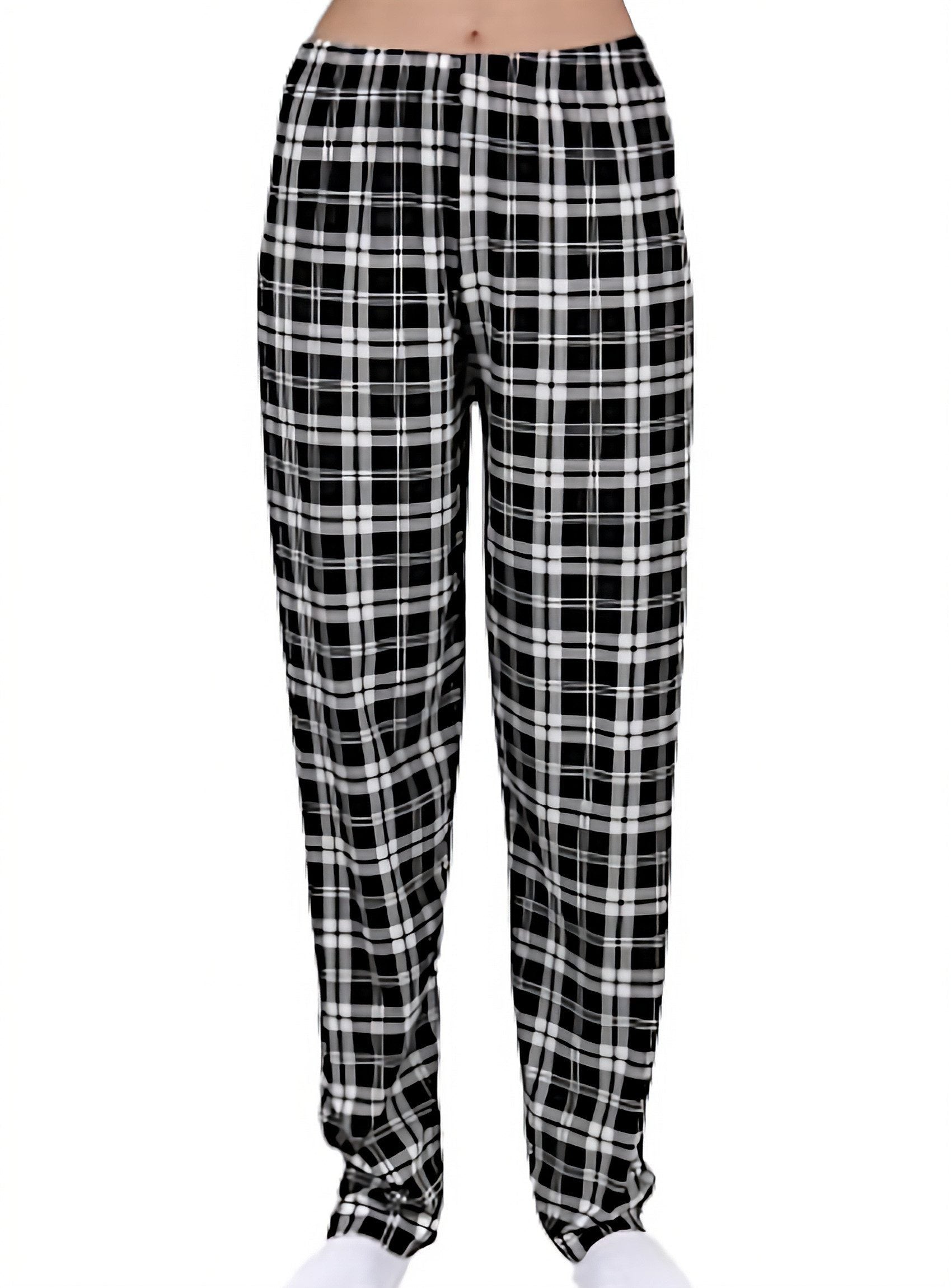 Schlafanzug Pyjama Set Langärmliger Damen Schlafanzug - Nachtmode Hose Kragenhemd