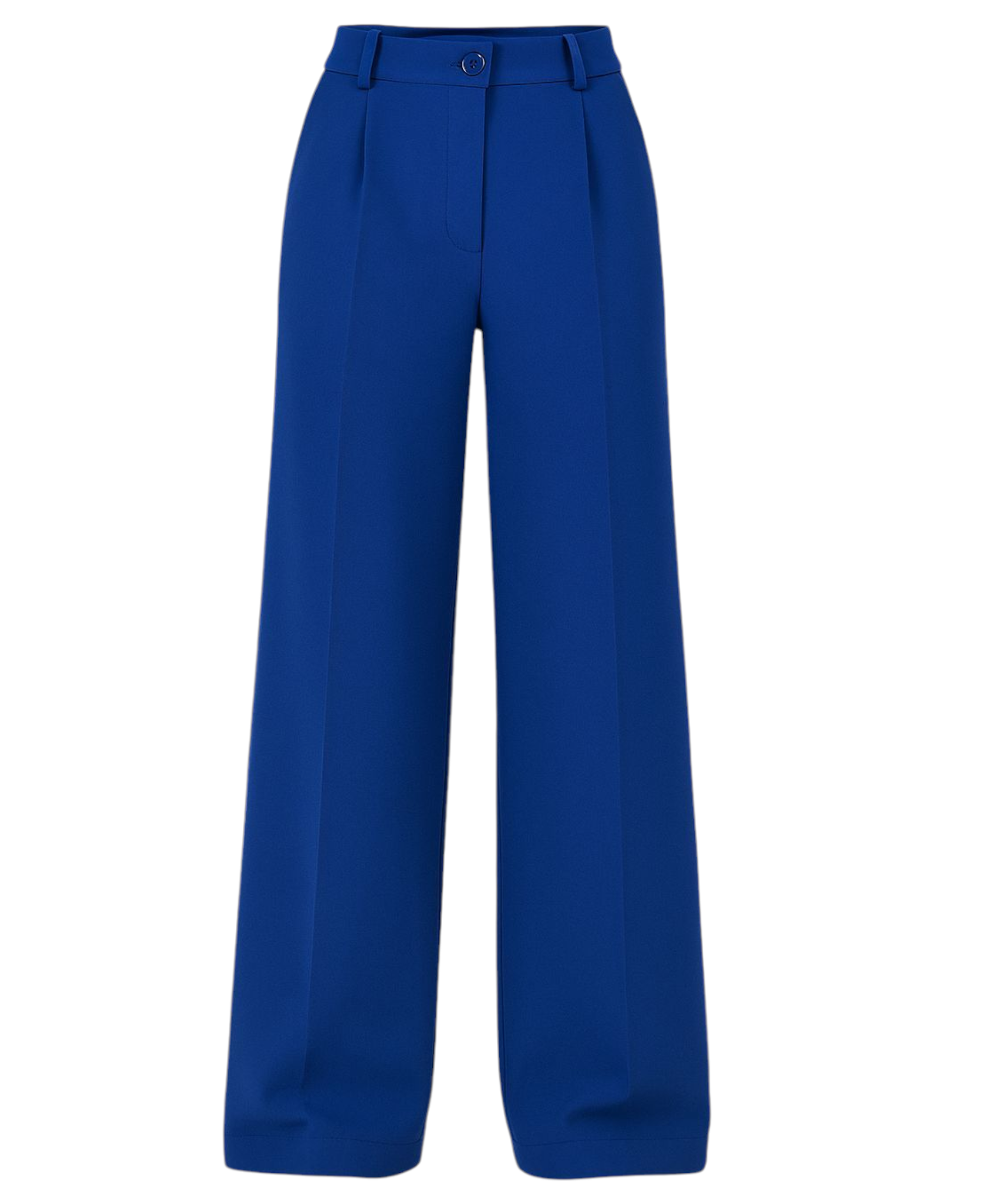 Palazzohose Damen-Marlenehose mit elastischem, hohem Bund