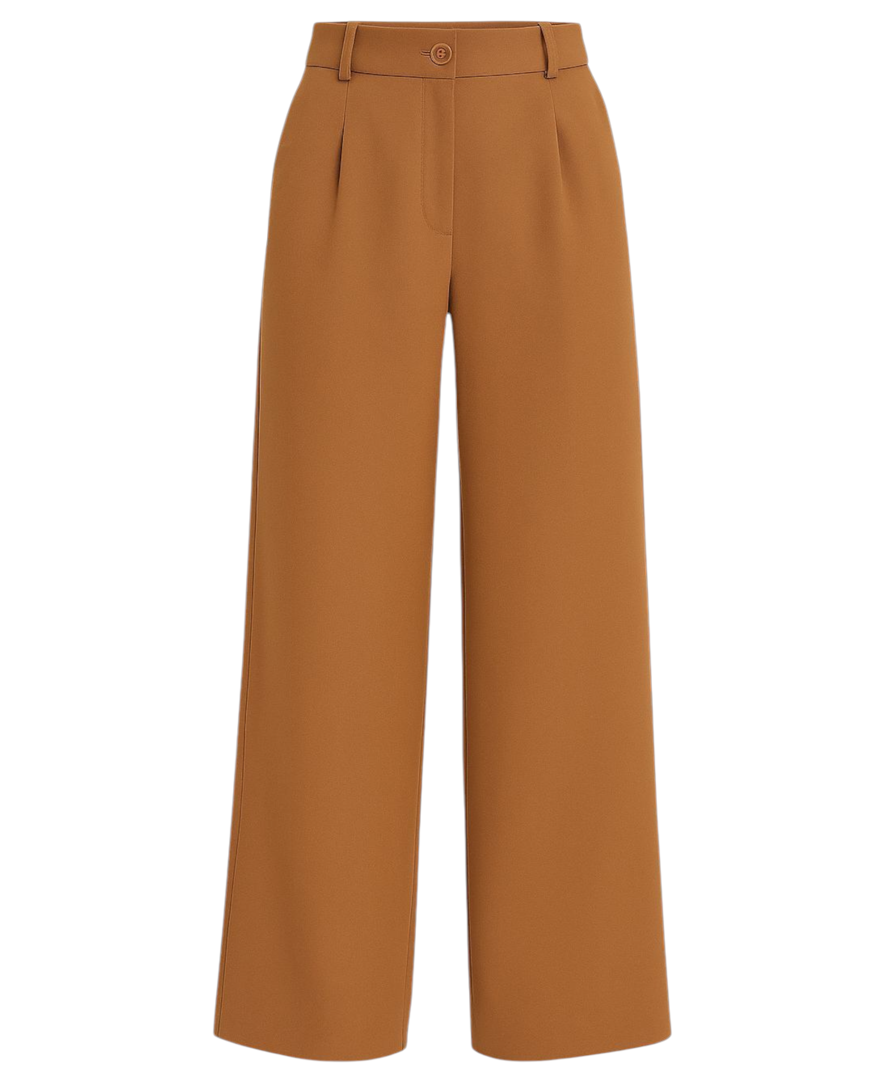 Palazzohose Damen-Marlenehose mit elastischem, hohem Bund