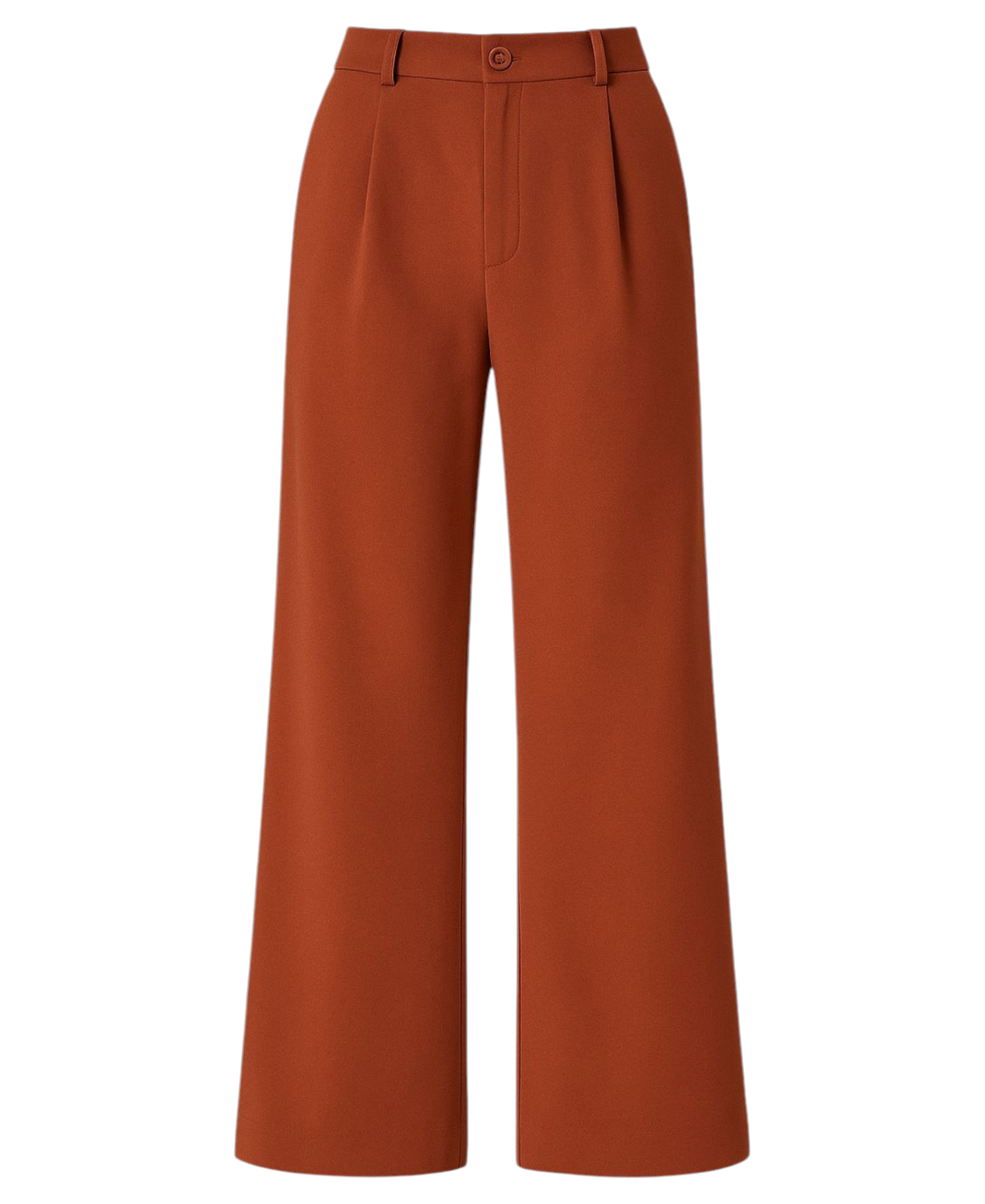 Palazzohose Damen-Marlenehose mit elastischem, hohem Bund