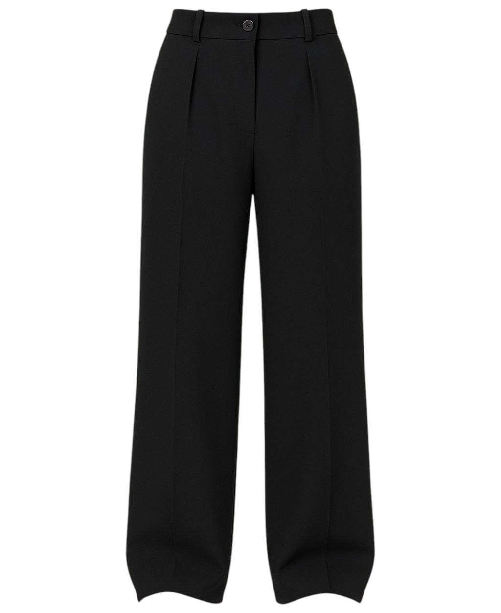 Palazzohose Damen-Marlenehose mit elastischem, hohem Bund