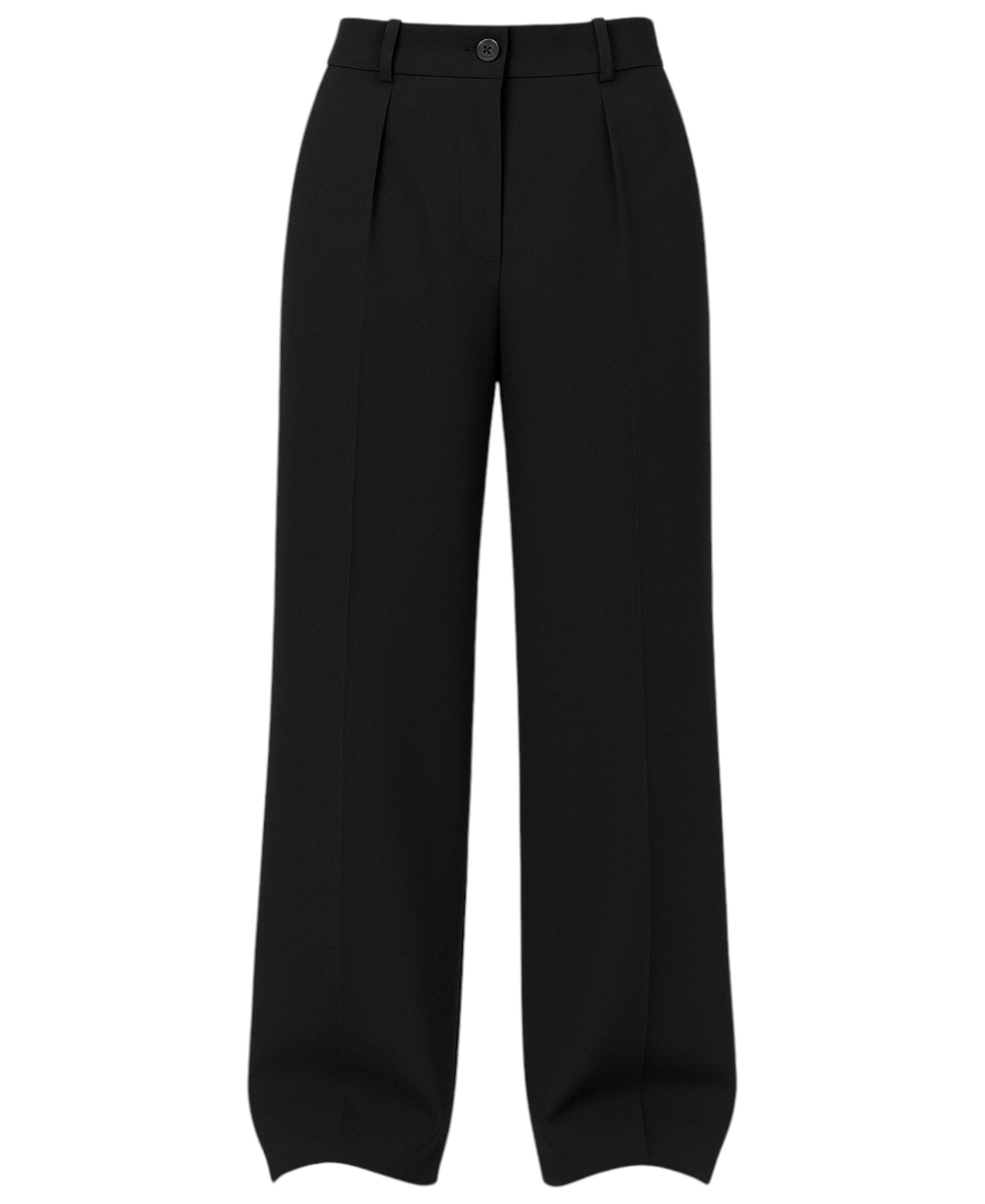 Palazzohose Damen-Marlenehose mit elastischem, hohem Bund