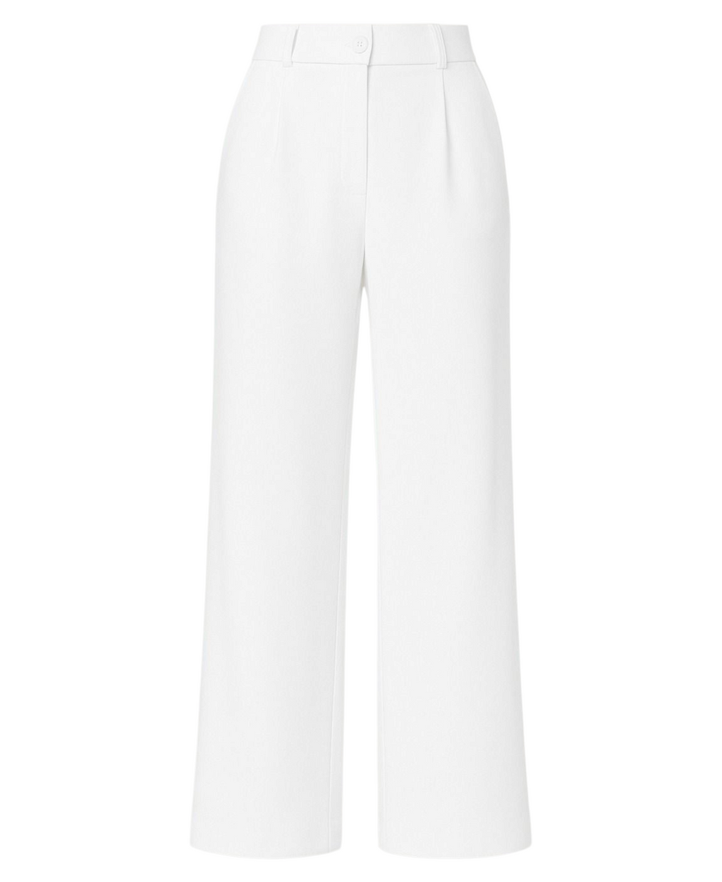 Palazzohose Damen-Marlenehose mit elastischem, hohem Bund