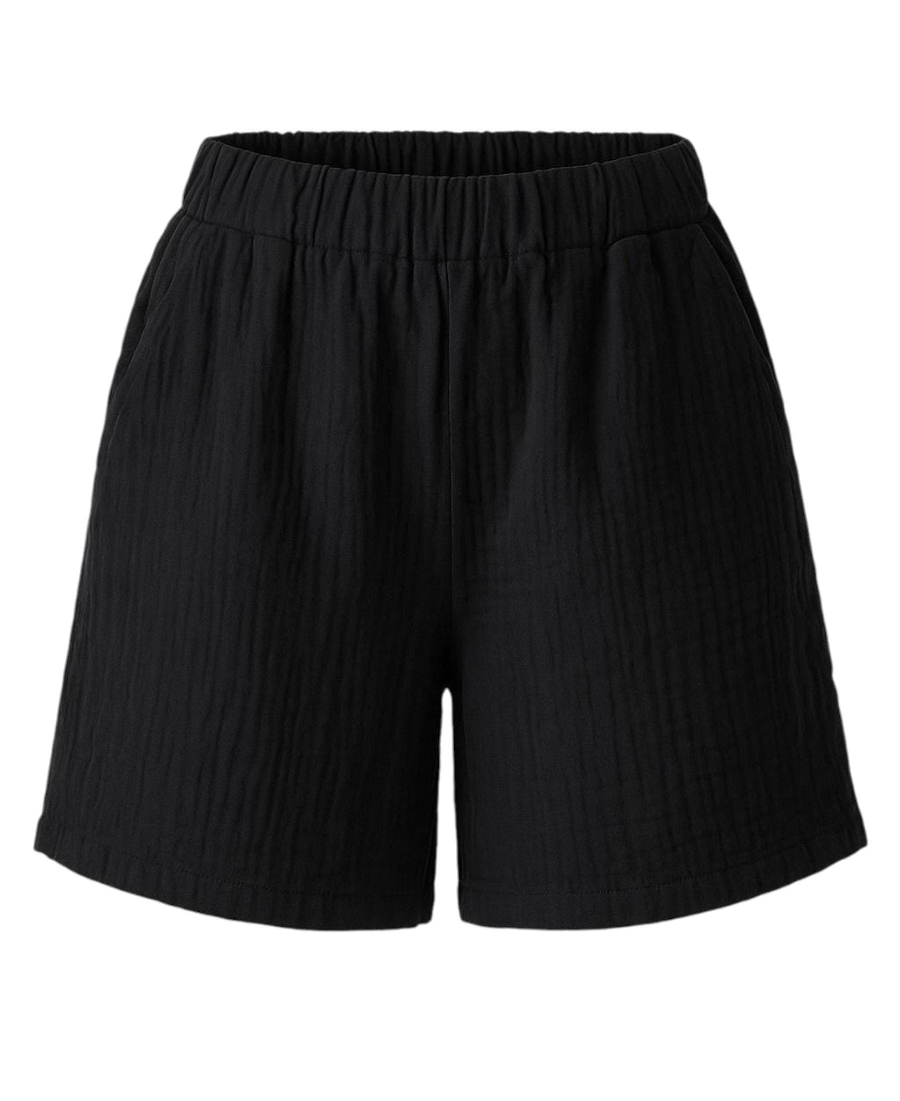 Shorts Musselin Sommer-Hose, 100 % Baumwolle, elastischer Bund luftiger Schnitt