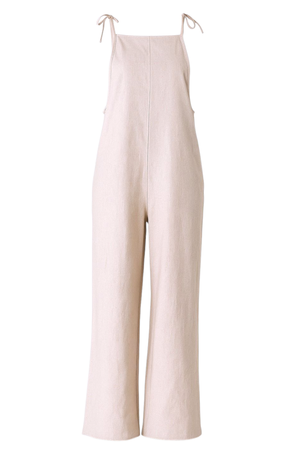 Overall mit verstellbaren Trägern aus Leinen-Viskose-Mix, luftiger Sommer-Jumpsuit