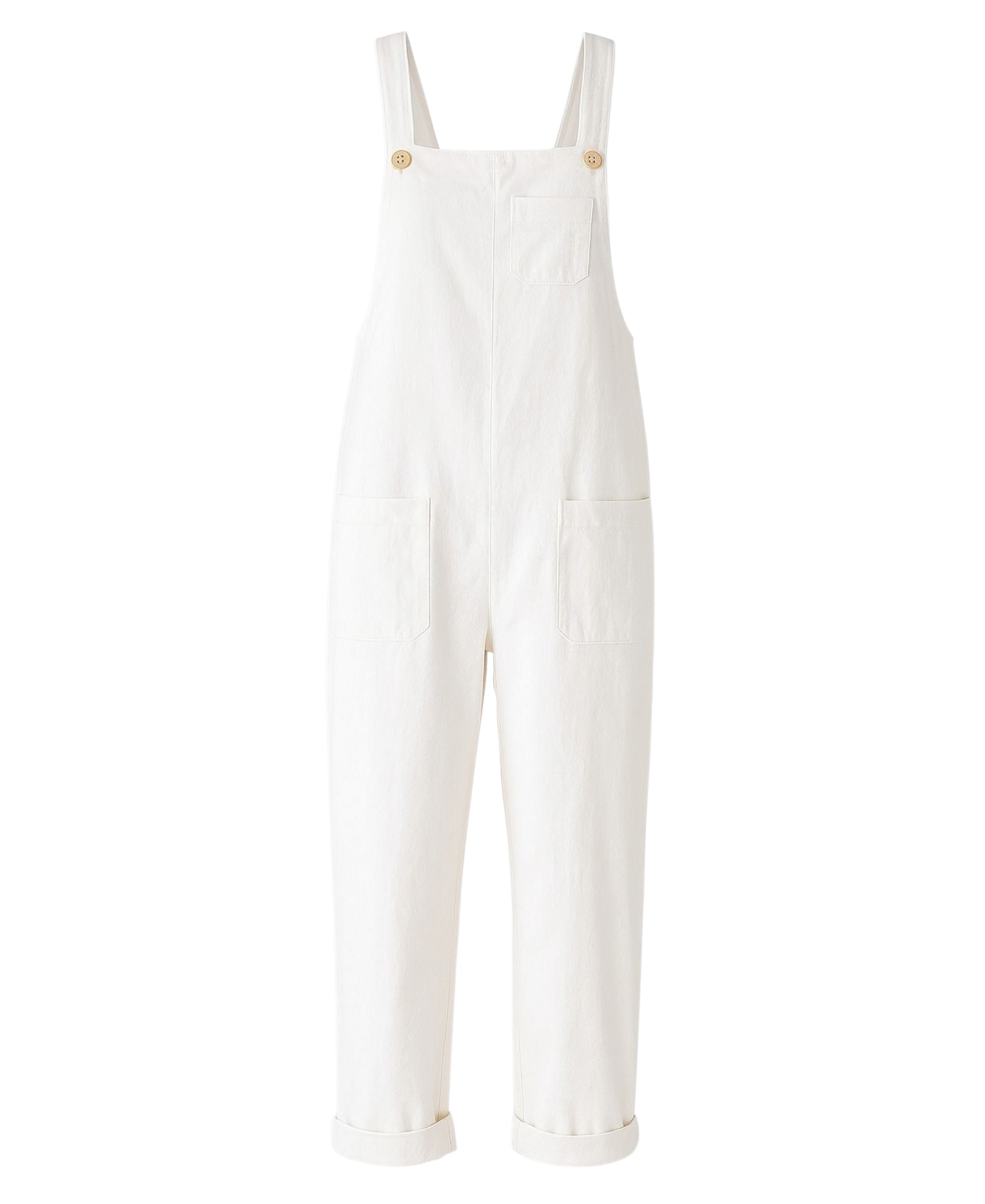 Latzhose – Leinen Jumpsuit mit Taschen, verstellbar, Overall Look, Gr. 34–46