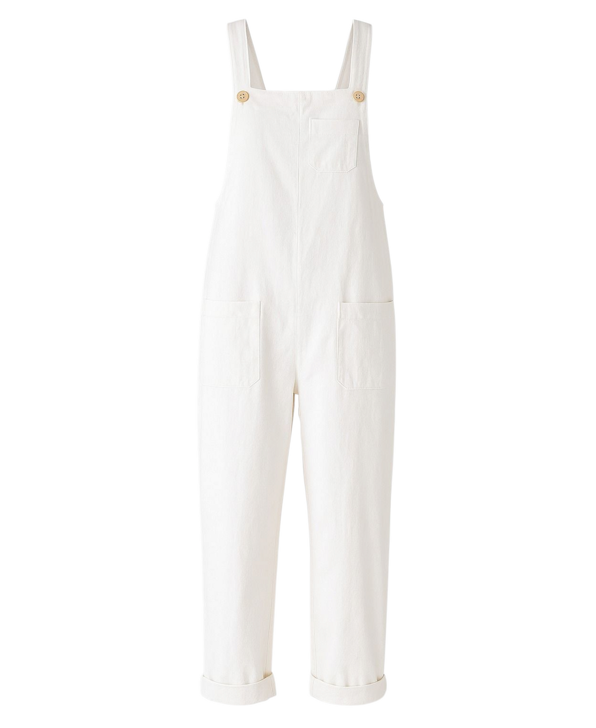Latzhose – Leinen Jumpsuit mit Taschen, verstellbar, Overall Look, Gr. 34–46
