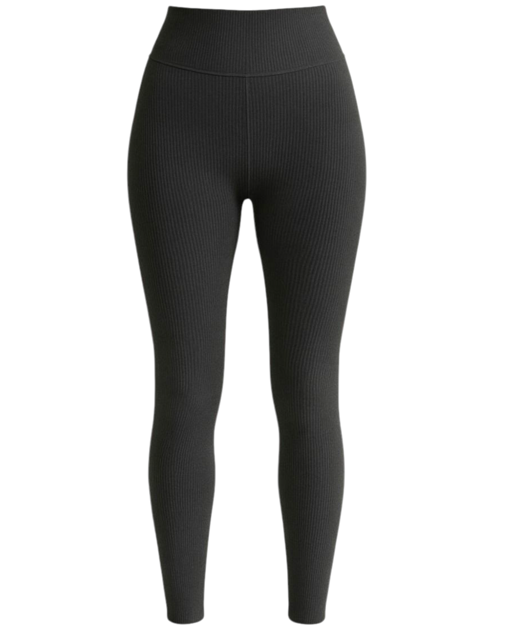 Leggings gerippte Damen Leggings Baumwolle hoch Bund Leggins hohe Taille