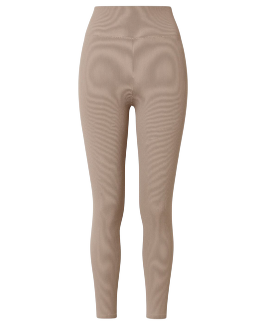 Leggings gerippte Damen Leggings Baumwolle hoch Bund Leggins hohe Taille