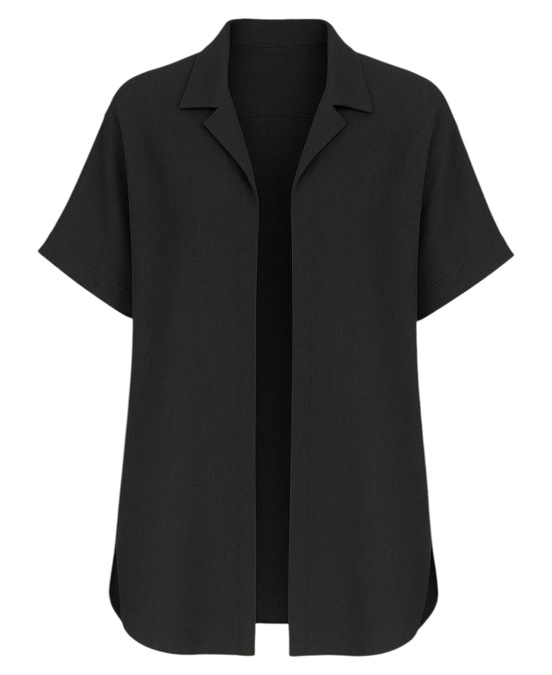 Leinenhemd Damen Oversize Hemd in Leinenoptik – Einheitsgröße (34-44)