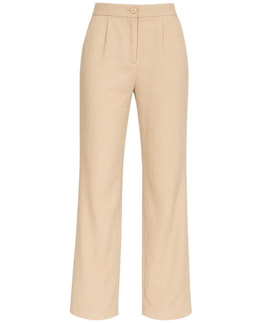 Palazzohose Damen Hose in Leinenoptik – elegant Weites Bein