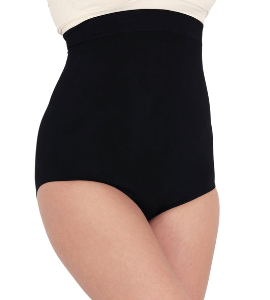 Miederslip mit hoher Taille und Silikonbund, figurformend, nahtlos, rutschfest