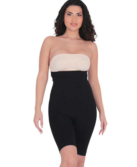 Miederslip – Shaping Boxer Corsage mit hoher Taille, Silikonbund & Massagezonen