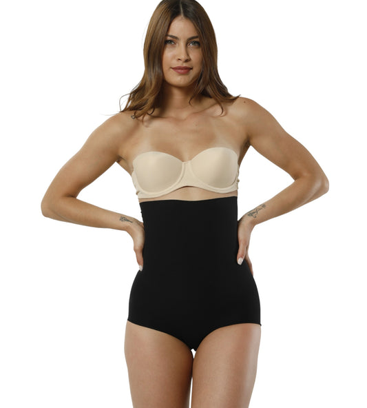 Miederhose mit hoher Taille – shaping Slip Corsage mit Silikonbund & Lasercut