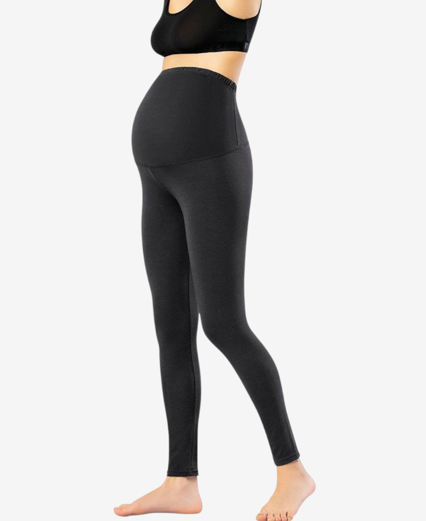 Umstandsleggings – Dehnbare Schwangerschafts-Leggins mit hohem Bund aus Baumwolle