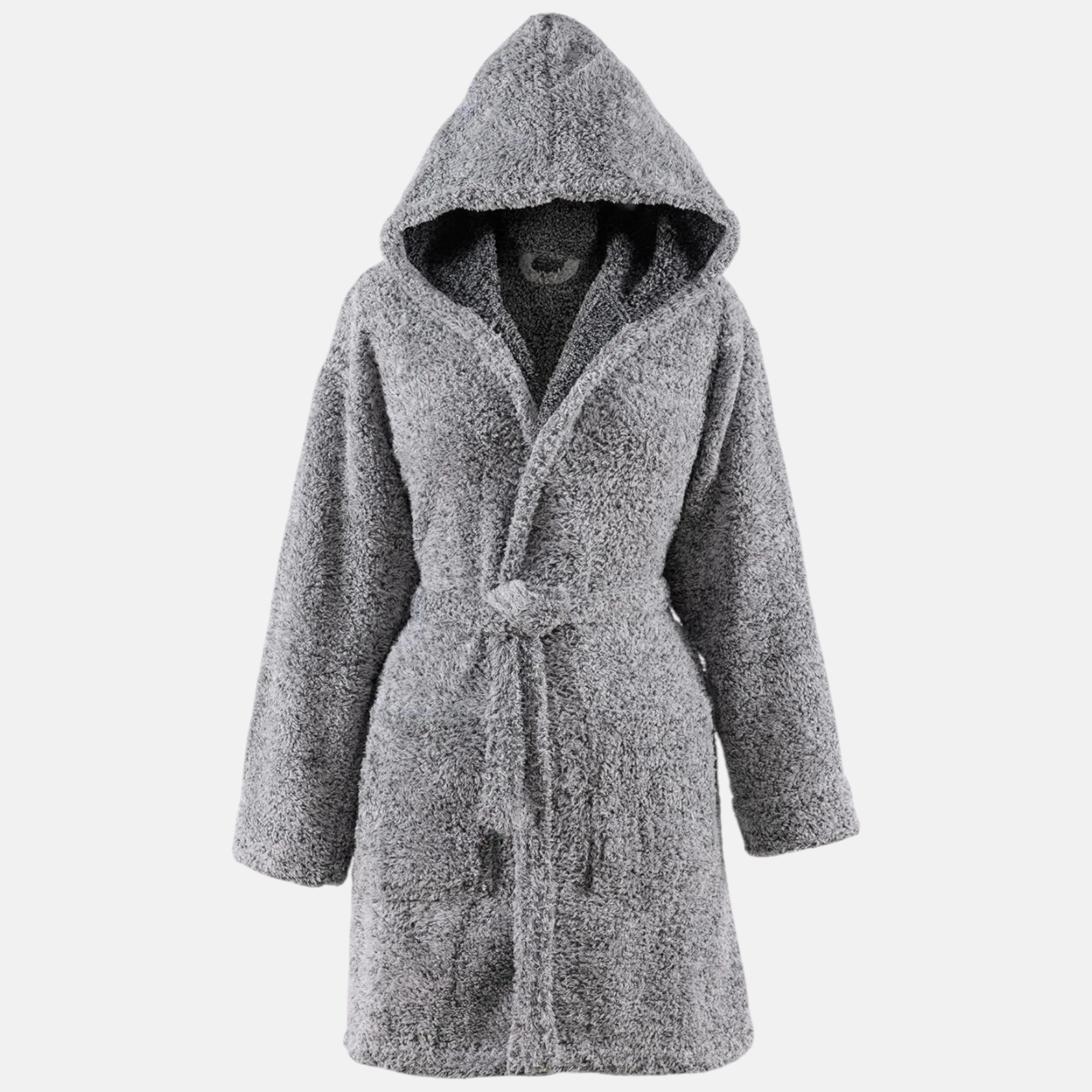 Unisex mit Kapuze aus Wellsoft Fleece – Flauschig & Warm, Grau