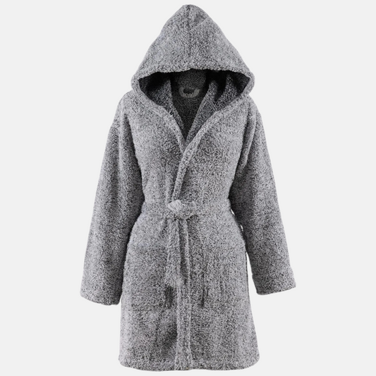 Unisex mit Kapuze aus Wellsoft Fleece – Flauschig & Warm, Grau