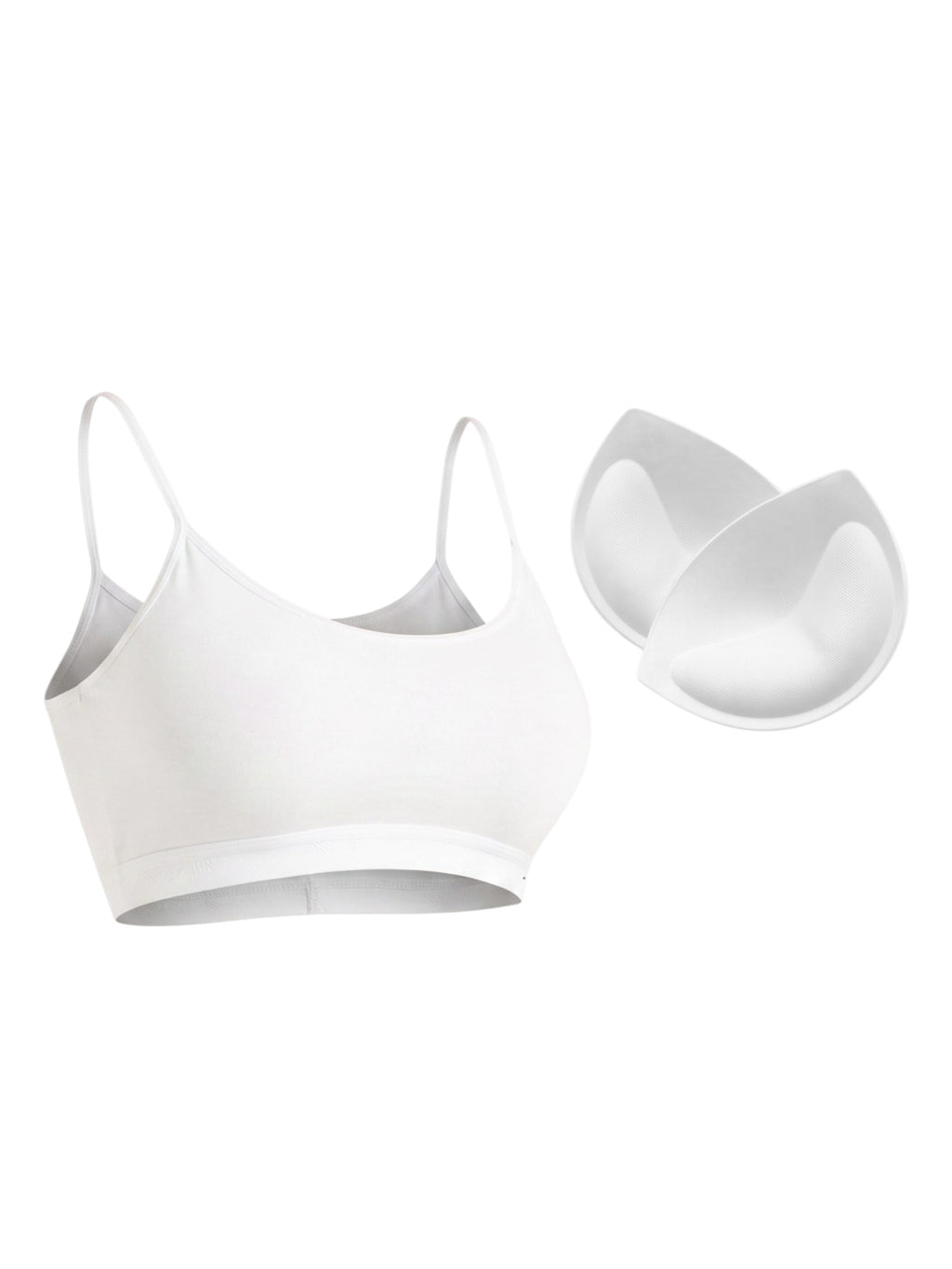 Bustier Damen 2er Pack Bambus BH mit Pads nahtlos weich atmungsaktiv elastisch