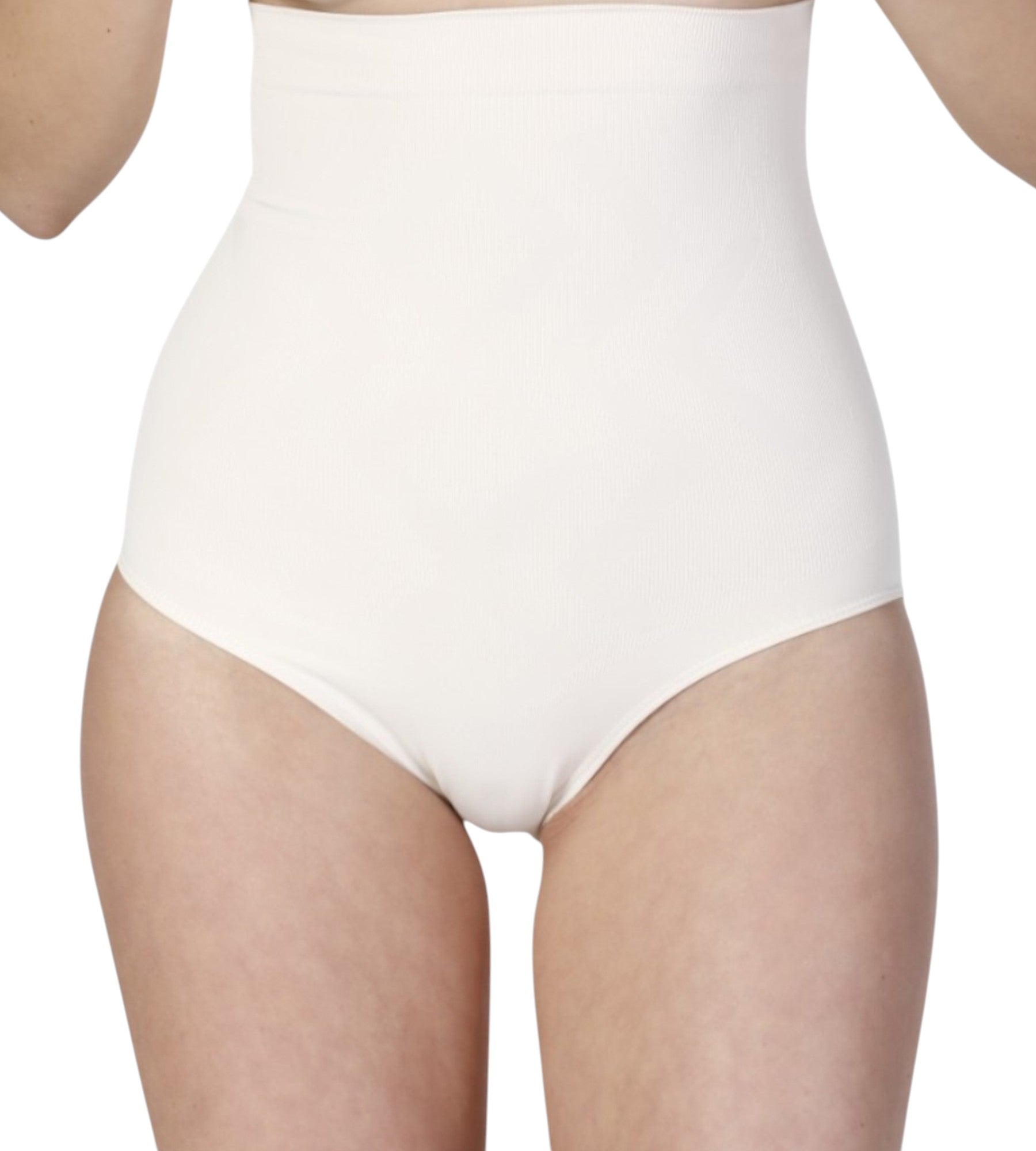 Miederslip mit hoher Taille und Silikonbund, figurformend, nahtlos, rutschfest