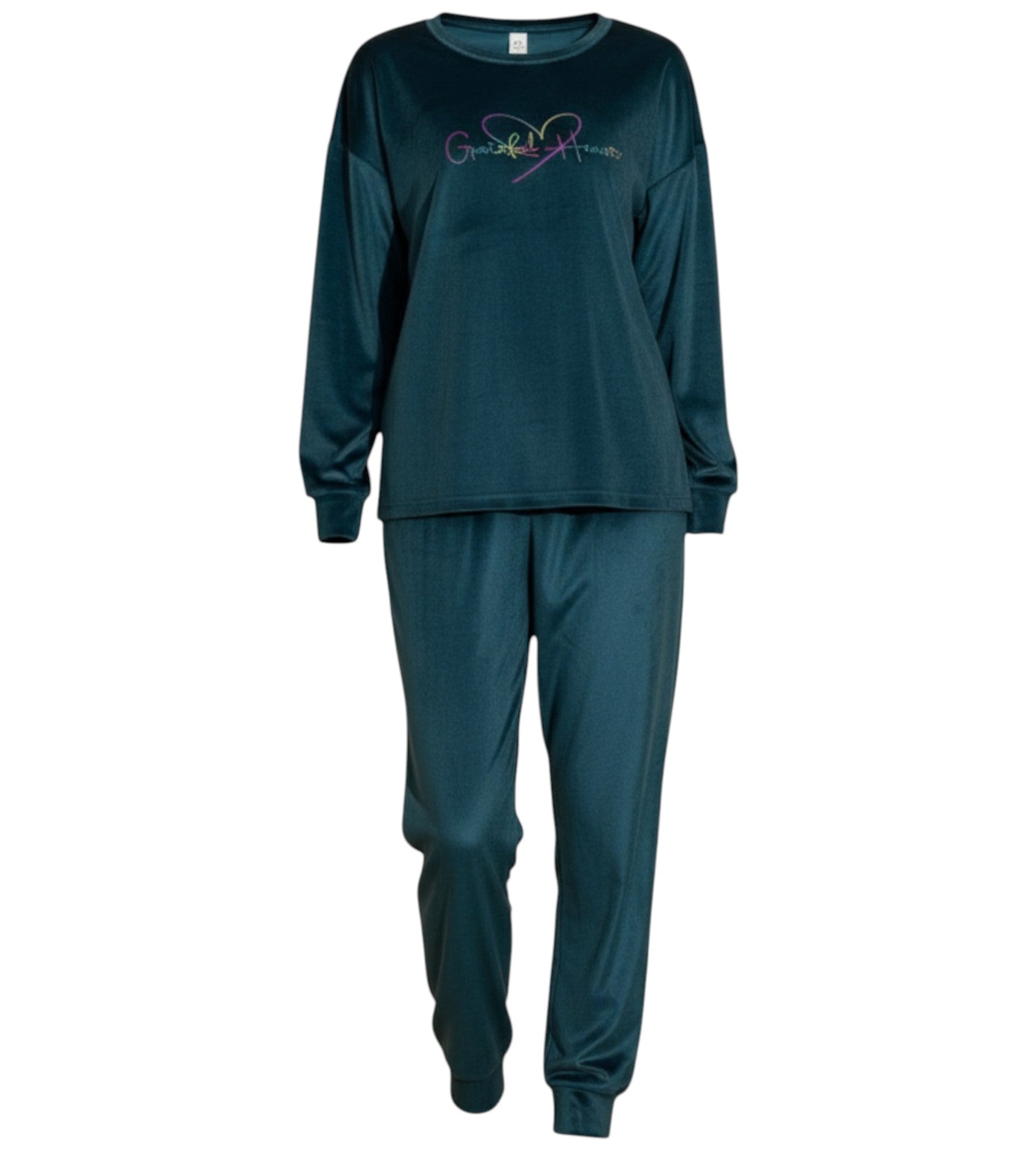 Schlafanzug Damen Hausanzug aus Samt - Pyjama Set für Herbst & Winter