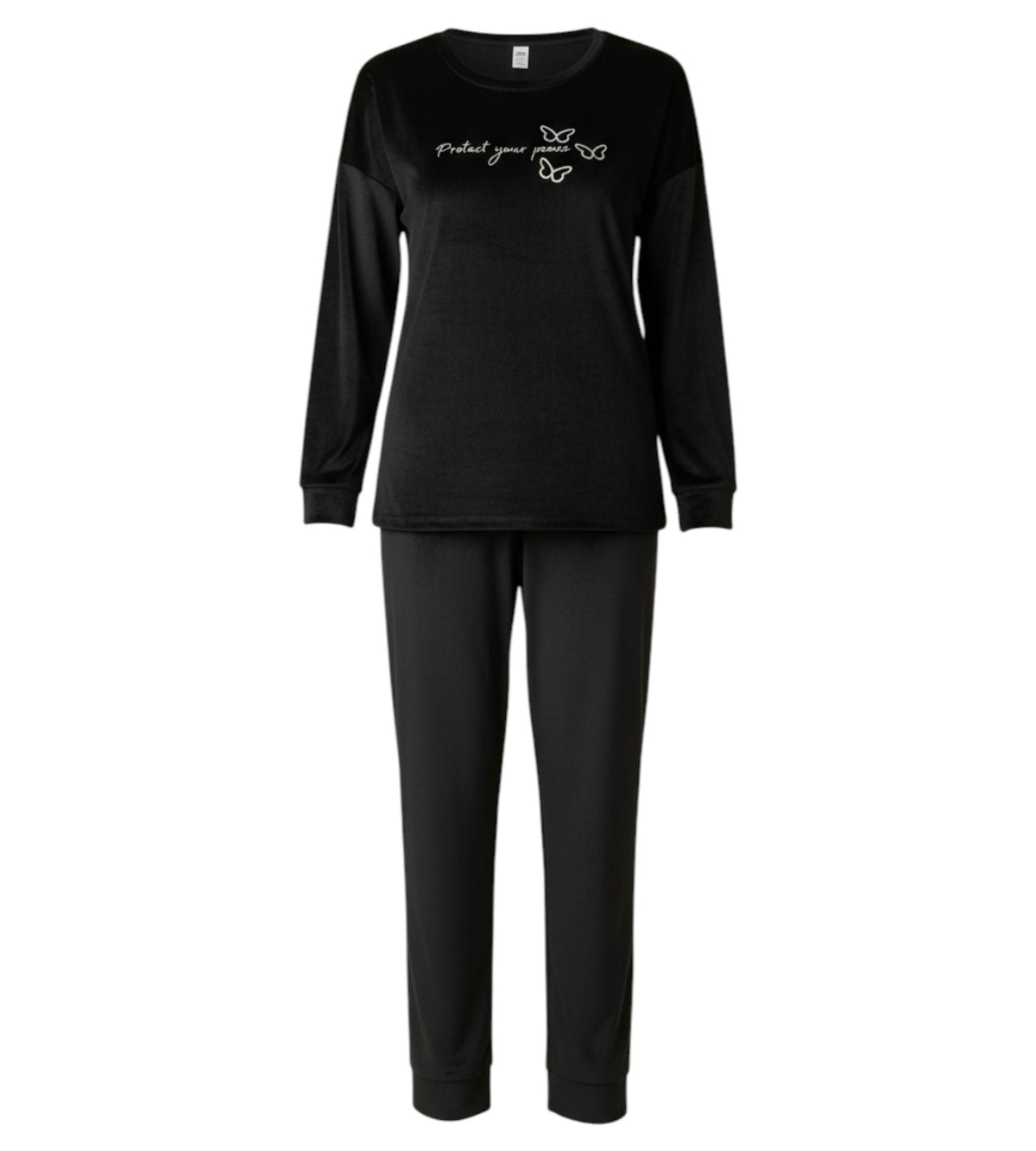 Schlafanzug Damen Hausanzug aus Samt - Pyjama Set für Herbst & Winter