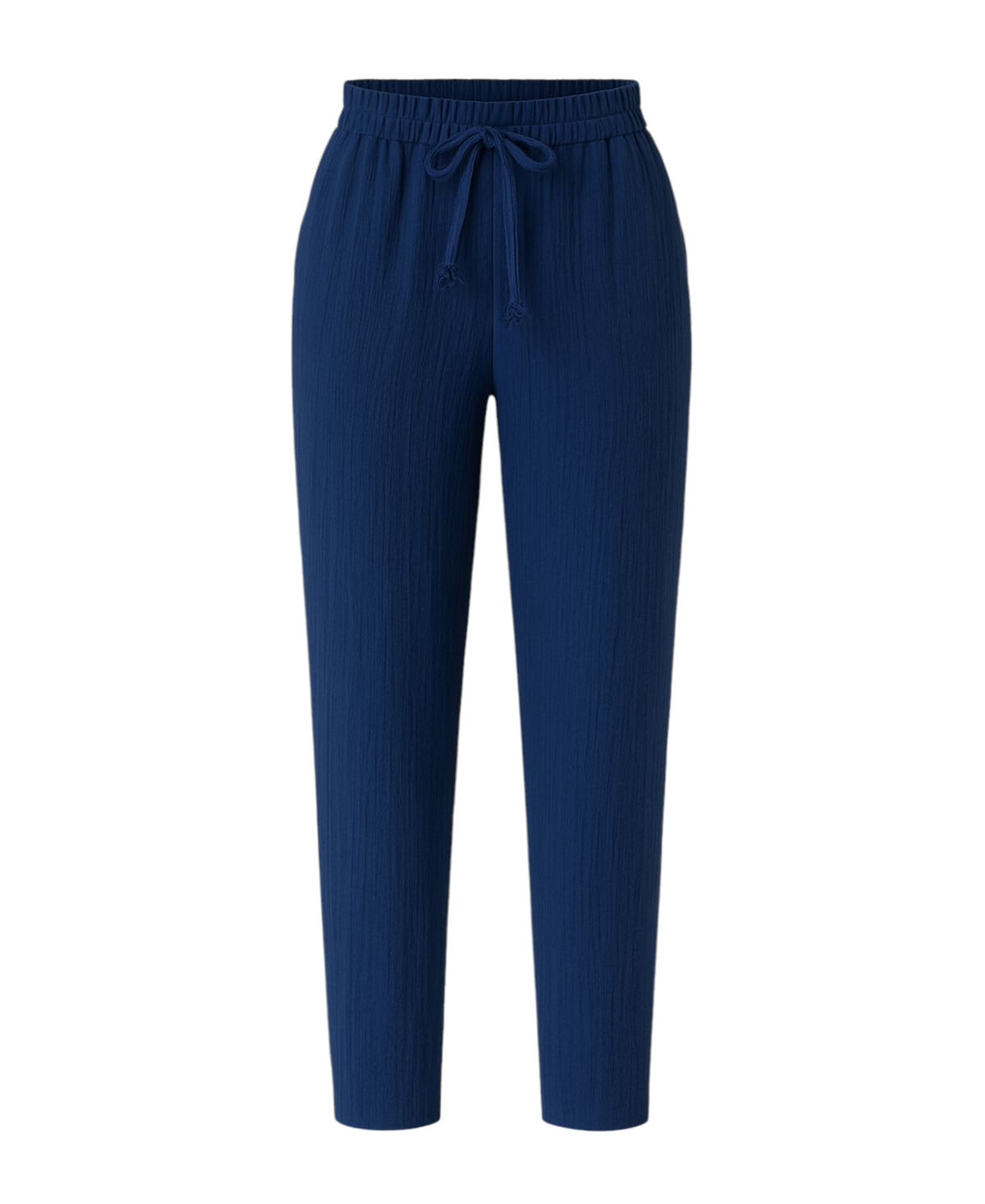 Schlupfhose Musselin Sommerhose, 100 % Baumwolle, elastischer Bund, Knöchellänge